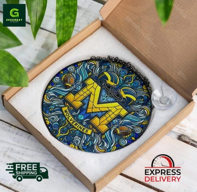 Stunning Wolverines Stained Glass Panel - Vibrant Design, Free Shipping & Express Delivery! - Image 5