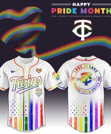 Celebrate Pride: Limited Edition Twins Jersey – Vibrant Rainbow Design, Show Your Colors!