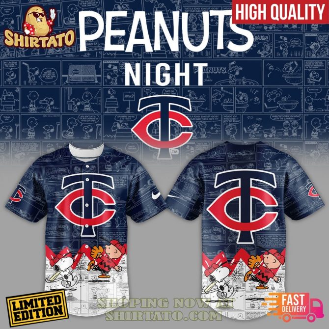 Limited Edition Peanuts Night Baseball Jersey - Fast Shipping, High Quality