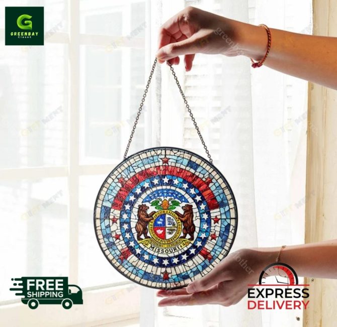 Stunning Missouri State Stained Glass Suncatcher - Image 4