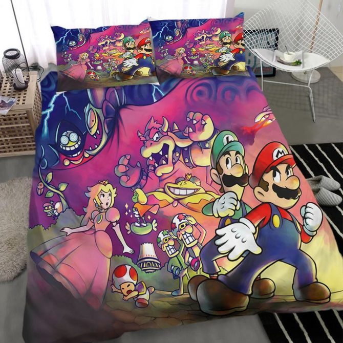 Colorful Gaming Character Bedding Set – Soft, Cozy, And Perfect For Gamers' Bedrooms!