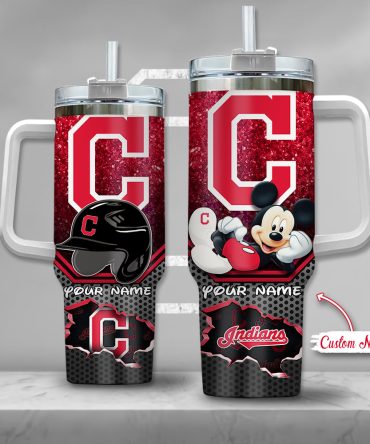 Custom Name Mickey Mouse Baseball Tumbler – Personalized 20Oz Insulated Mug With Straw