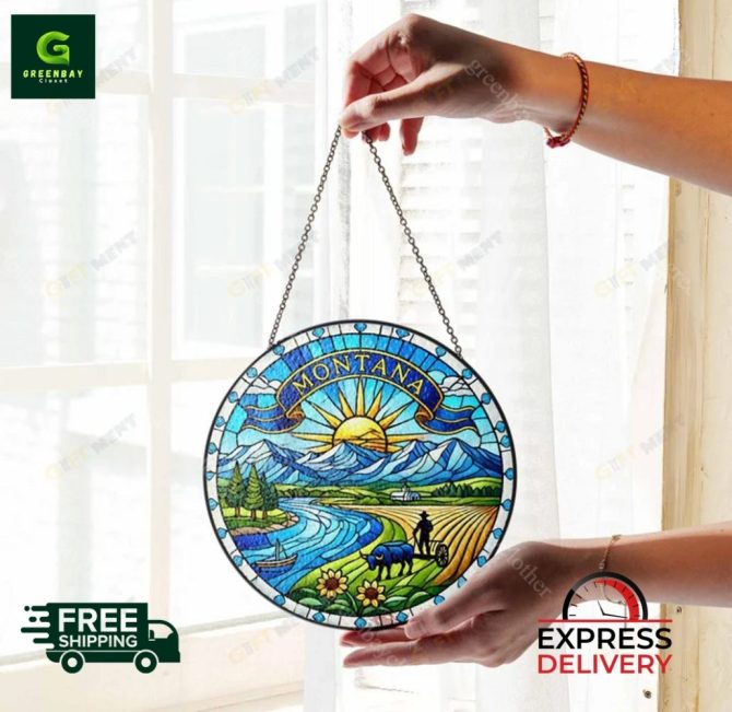 Stunning Montana Stained Glass Sun Catcher - Image 4