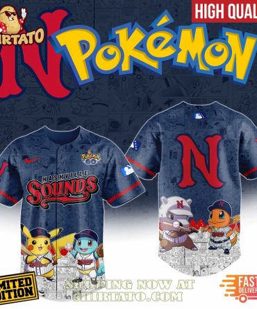 Limited Edition Pokémon X Nashville Sounds Baseball Jersey – High Quality & Fast Delivery