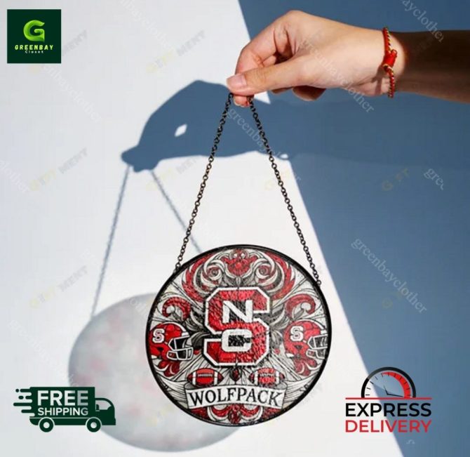 Vibrant Nc Wolfpack Stained Glass Wall Art - Perfect Gift For Fans, Free Shipping! - Image 2