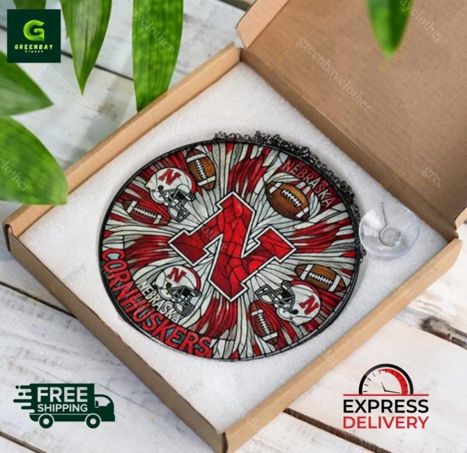 Nebraska Cornhuskers Stained Glass Art – Perfect Gift For Fans! Free Shipping & Express Delivery - Image 5