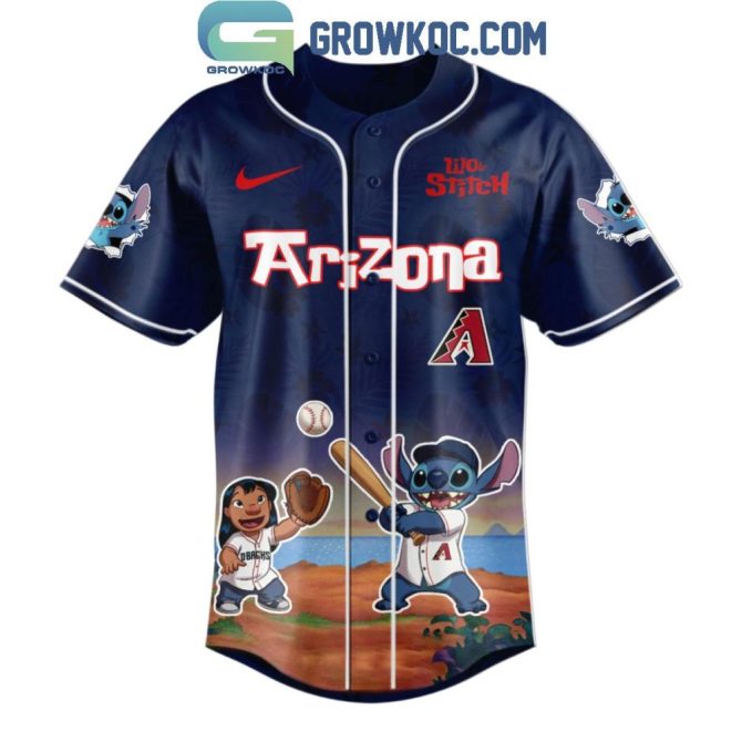 Lilo & Stitch X Mlb Arizona Jersey – Limited Edition Baseball Shirt For Fans - Image 2
