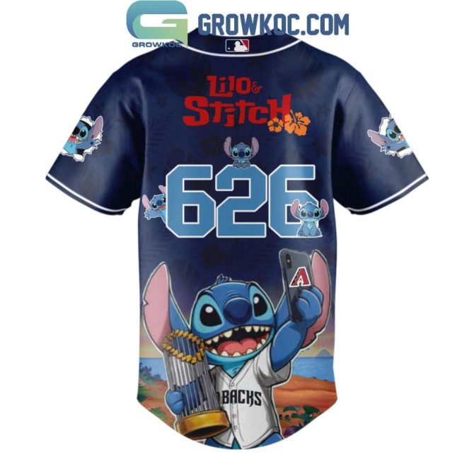 Lilo & Stitch X Mlb Arizona Jersey – Limited Edition Baseball Shirt For Fans - Image 3