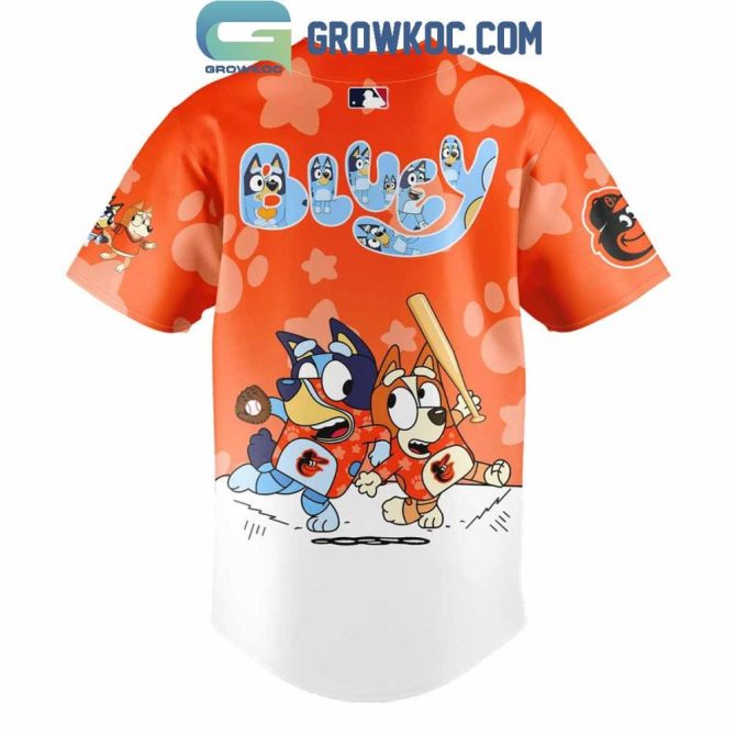 Bluey & Bingo Orioles Jersey – Kids' Baseball Fun Shirt, Limited Edition! - Image 3
