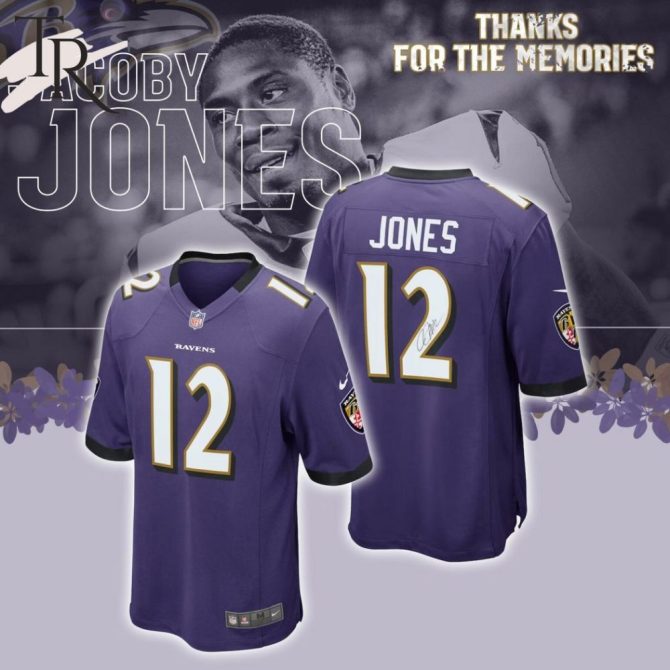 Limited Edition Ravens Jacoby Jones #12 Jersey - Perfect For Fans & Collectors!