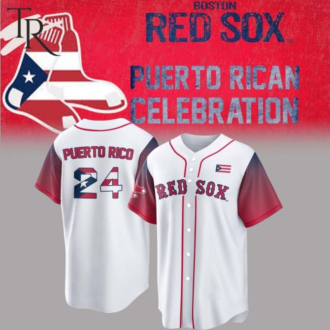Limited Edition Boston Red Sox Puerto Rican Celebration Jersey - Show Your Pride!
