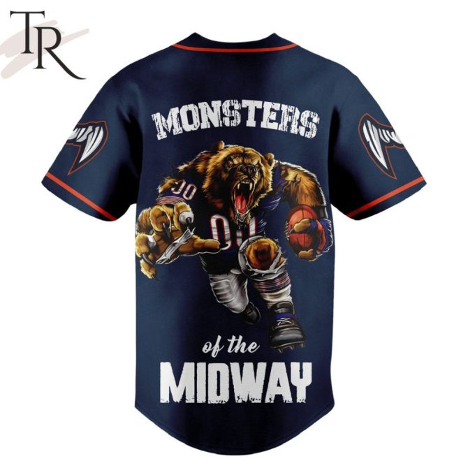 Chicago Bears Monsters Of The Midway Baseball Jersey – Bold Fan Apparel - Image 3