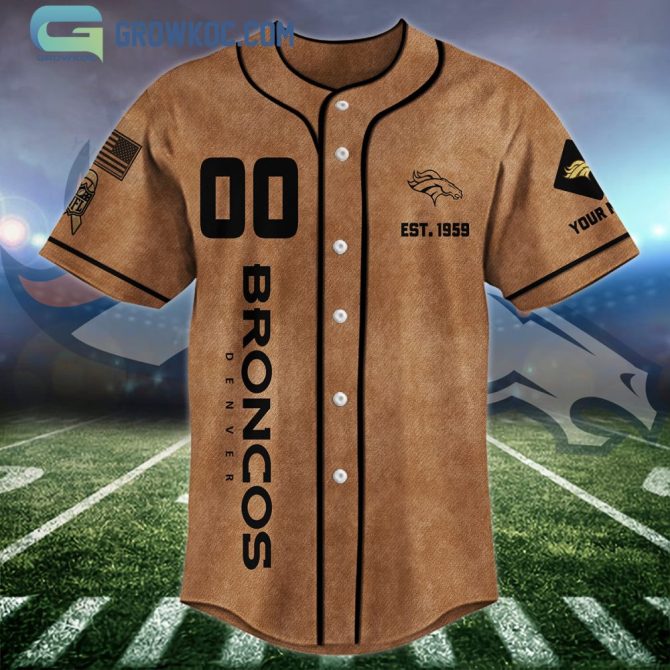 Customizable Broncos Jersey - Vintage Style, Personalized Name & Number, Perfect Gift Idea - Image 3