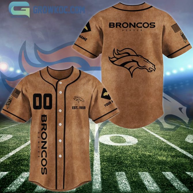 Customizable Broncos Jersey - Vintage Style, Personalized Name & Number, Perfect Gift Idea