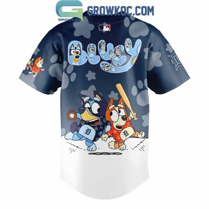 Bluey & Bingo Detroit Tigers Baseball Jersey - Fun & Unique Gift For Kids & Fans! - Image 3
