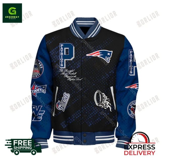 New England Patriots Varsity Jacket  UnisexExpress Delivery - Image 2