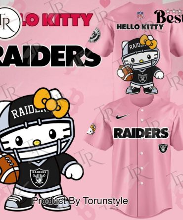 Hello Kitty Raiders Pink Jersey - Cute & Sporty Fan Gear For Women & Kids
