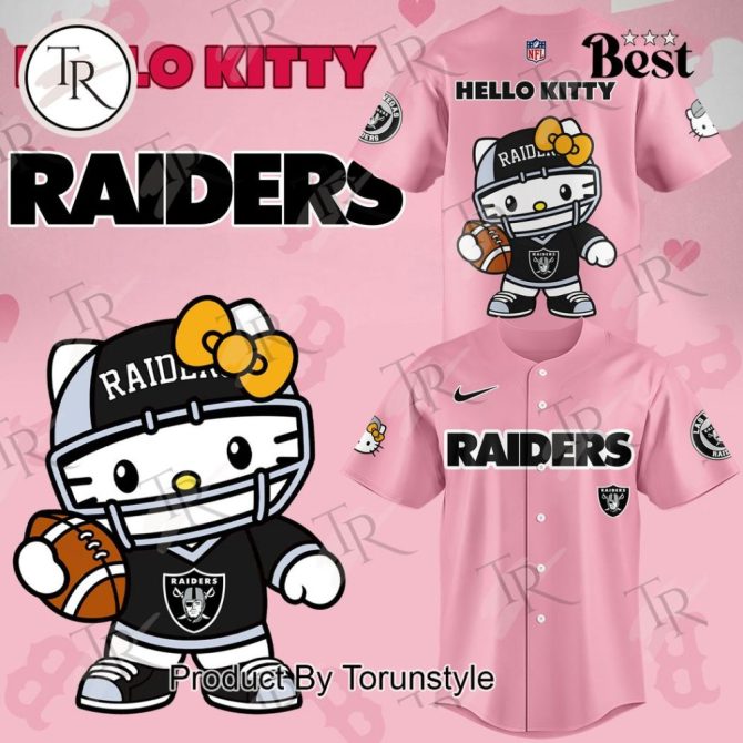 Hello Kitty Raiders Pink Jersey - Cute & Sporty Fan Gear For Women & Kids