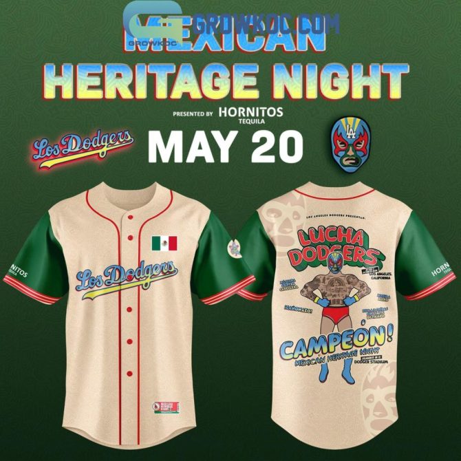 Limited Edition Los Dodgers Mexican Heritage Night Jersey - Celebrate In Style!