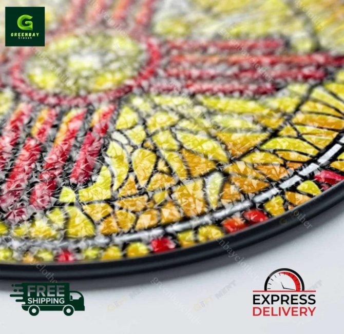 Stunning Zia Sun Stained Glass Window Hanging - Image 2