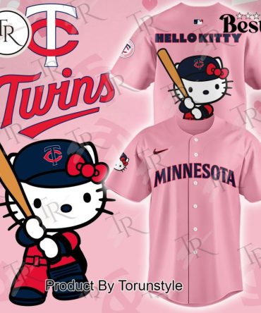 Limited Edition Hello Kitty X Minnesota Twins Pink Jersey - Cute & Sporty Fan Apparel