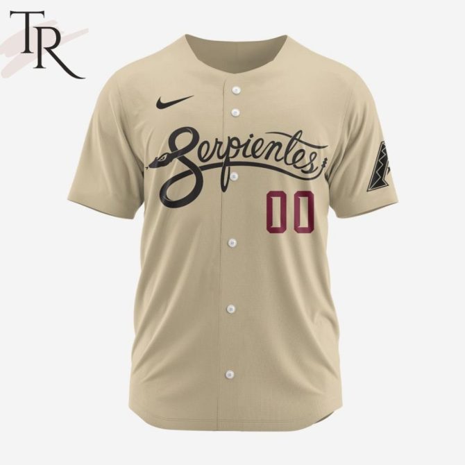 Authentic Serpientes Baseball Jersey – Stylish Beige Sportswear For Fans