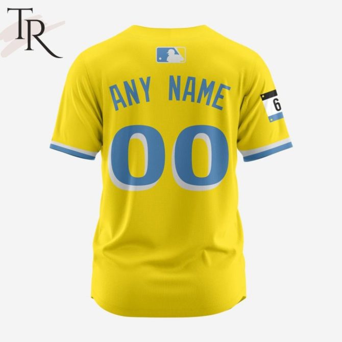 Boston Yellow Jersey - Authentic Sportswear With 617 Sleeve Design - Limited Edition - Image 2