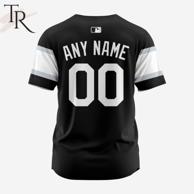 Stylish Black & White Sox Baseball Jersey - Premium Quality, Perfect Fit - Image 2