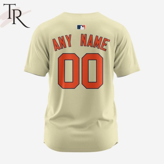 Vintage Tiger Logo Baseball Jersey - Classic Beige Design, Unisex Sportswear - Image 2
