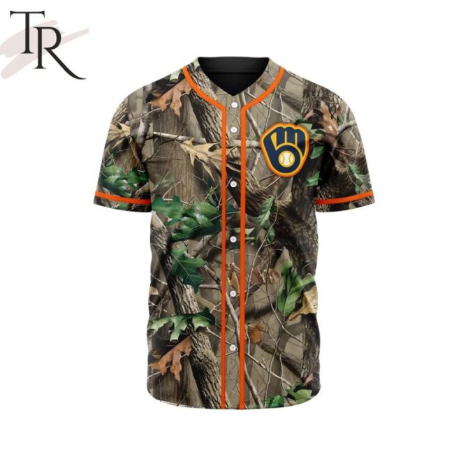 Camouflage Baseball Jersey With Logo - Stylish Outdoor Sportswear For Fans