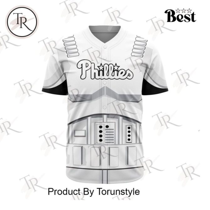 Phillies Sci-Fi Baseball Jersey - Unique Galactic Design For Fans
