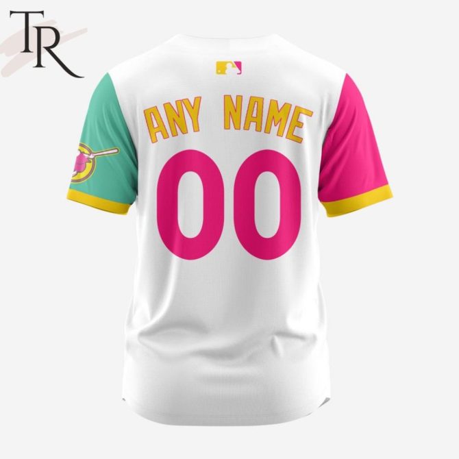 Colorful San Diego Baseball Jersey – Vibrant Retro Style Sportswear For Fans - Image 2