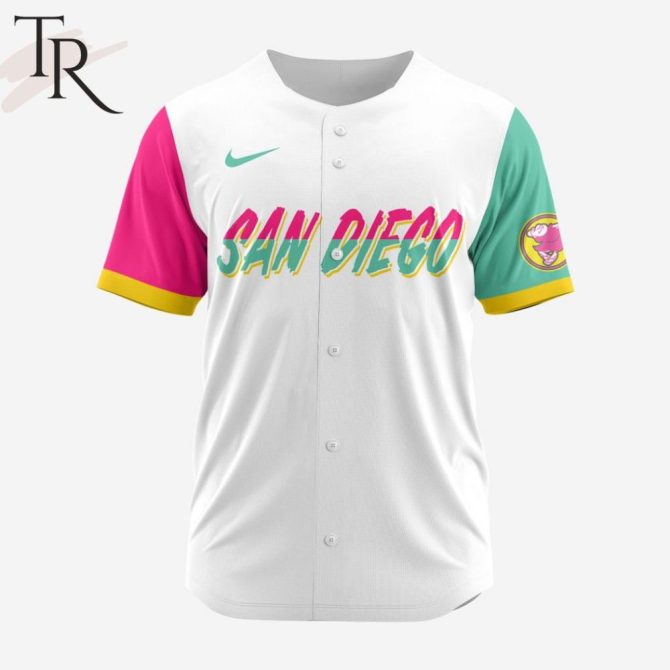 Colorful San Diego Baseball Jersey – Vibrant Retro Style Sportswear For Fans