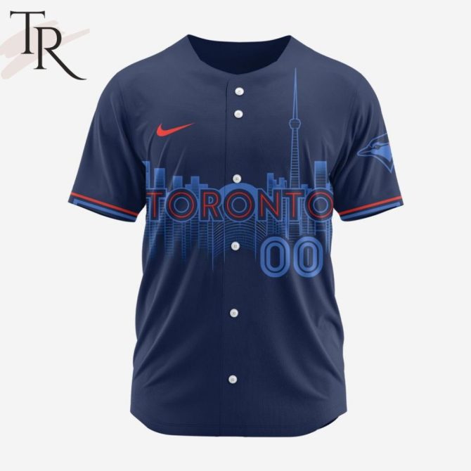 Toronto Skyline Baseball Jersey - Stylish Fan Gear, Customizable Team Apparel