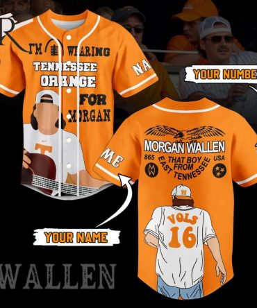 Custom Tennessee Orange Jersey - Personalized Name & Number - Perfect For Fans!