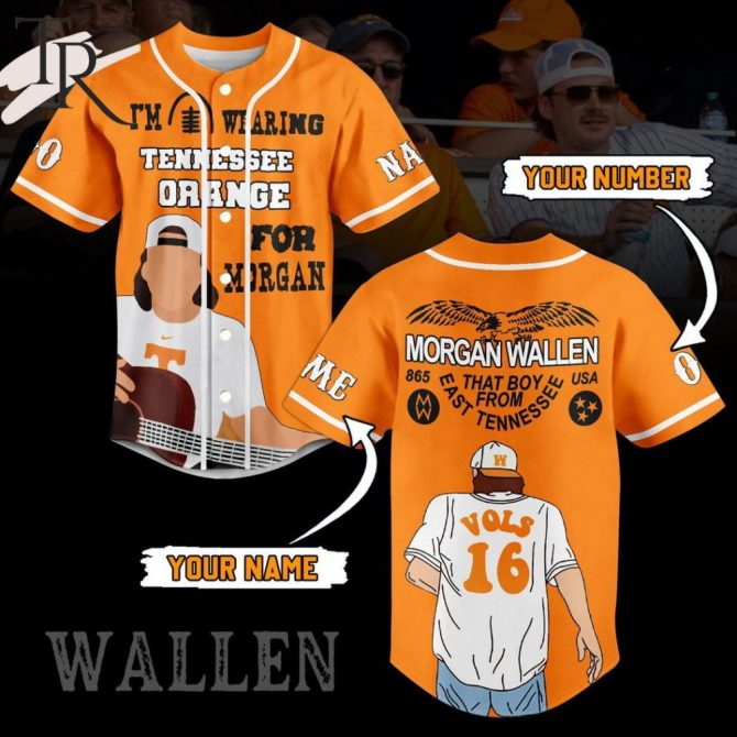 Custom Tennessee Orange Jersey - Personalized Name & Number - Perfect For Fans!