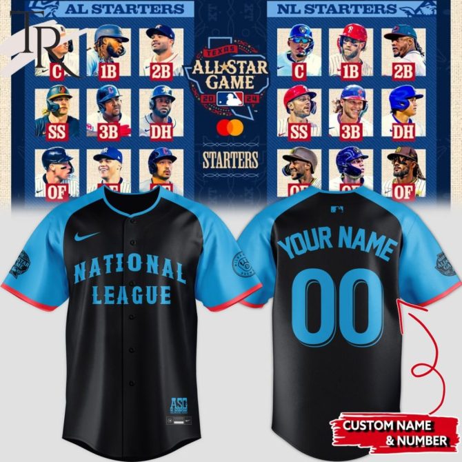 Customize Your 2024 Mlb All-Star Game Jersey - National League Edition With Your Name & Number!