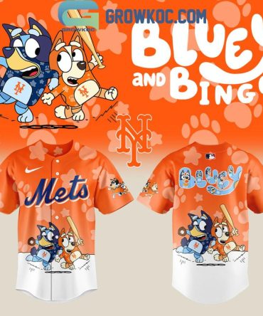 Exclusive Bluey & Bingo Mets Jersey - Limited Edition Kids' Baseball Shirt