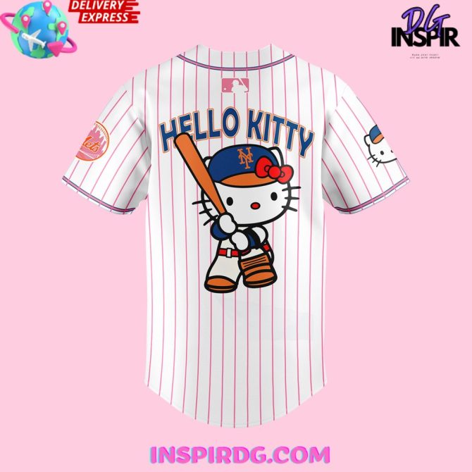 Hello Kitty Mets Baseball Jersey – Cute, Stylish & Limited Edition! - Image 3