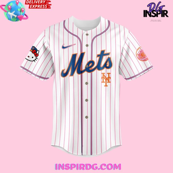 Hello Kitty Mets Baseball Jersey – Cute, Stylish & Limited Edition! - Image 2