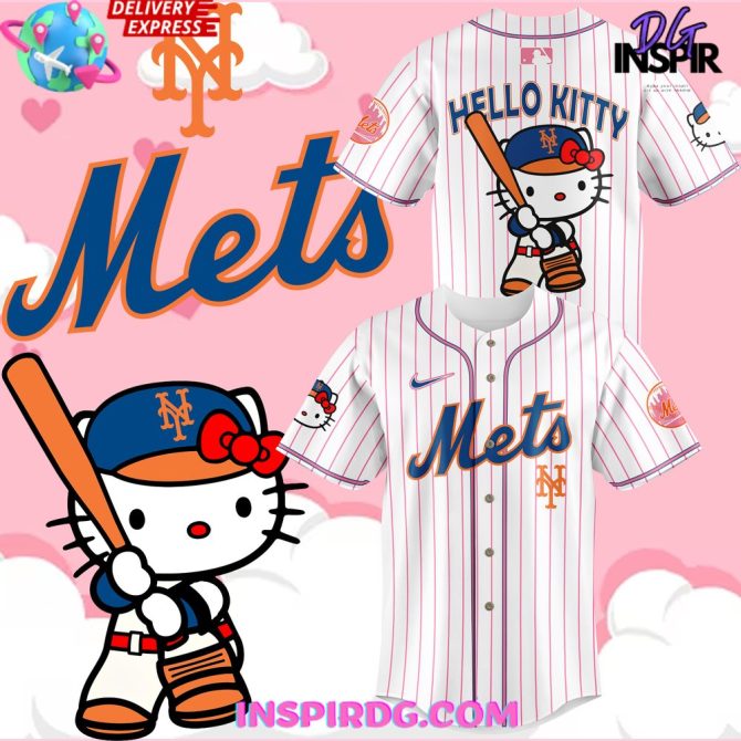 Hello Kitty Mets Baseball Jersey – Cute, Stylish & Limited Edition!