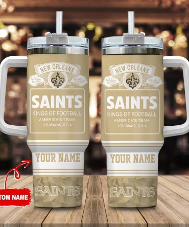 Louis Vuitton Stanley Tumbler Cup Custom New Orleans Saints Tumbler With Handle & Straw – Personalized Football Fan Gift