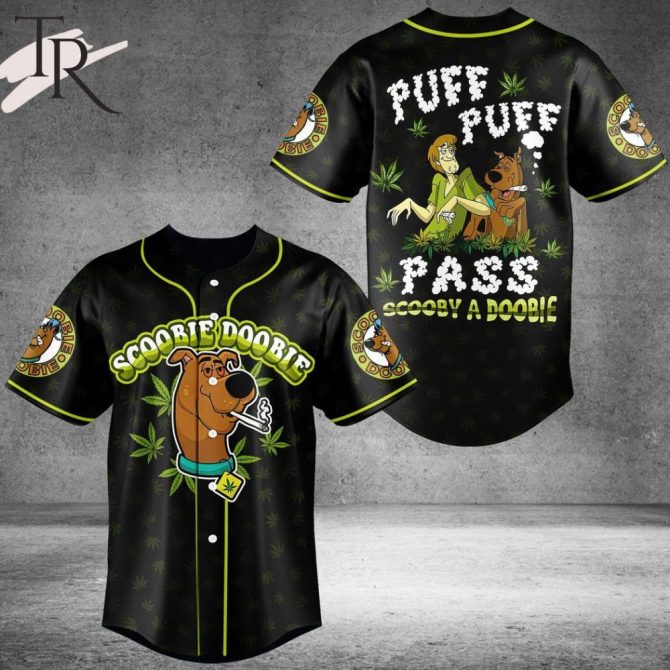 Trendy Scooby Doo Puff Pass Baseball Jersey - Fun & Stylish Gift!