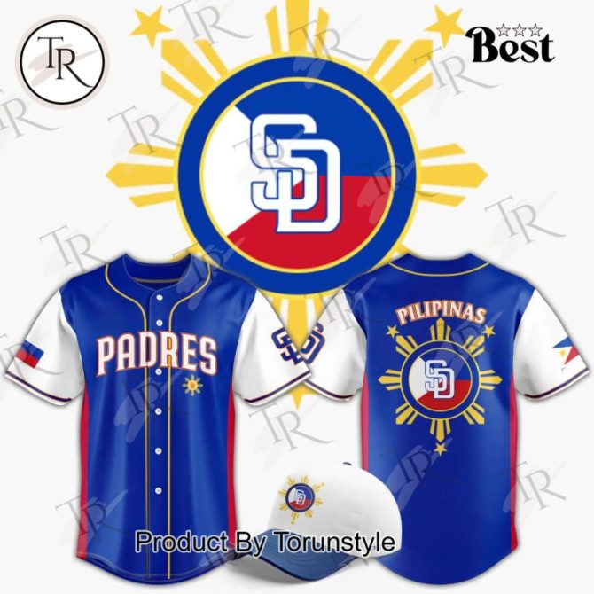 Custom Padres Baseball Jersey - Philippines Pride Design - Limited Edition!