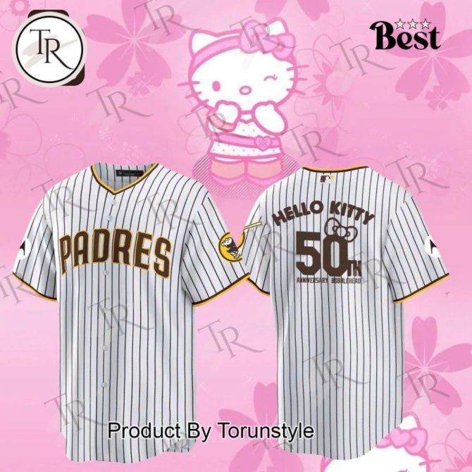 Limited Edition Hello Kitty X Padres 50Th Anniversary Jersey – Perfect Gift For Fans!