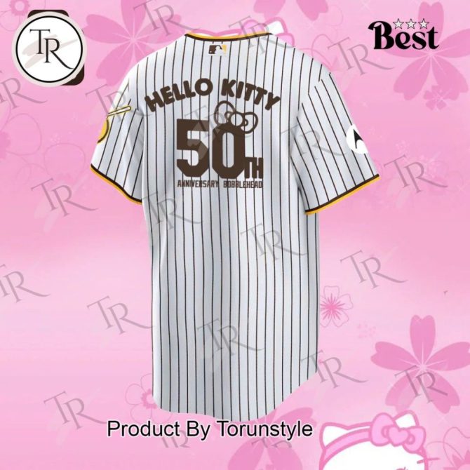 Limited Edition Hello Kitty X Padres 50Th Anniversary Jersey – Perfect Gift For Fans! - Image 3