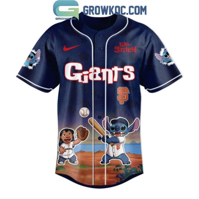 Exclusive Giants X Lilo & Stitch Jersey - Limited Edition Mlb Fan Gear - Image 2
