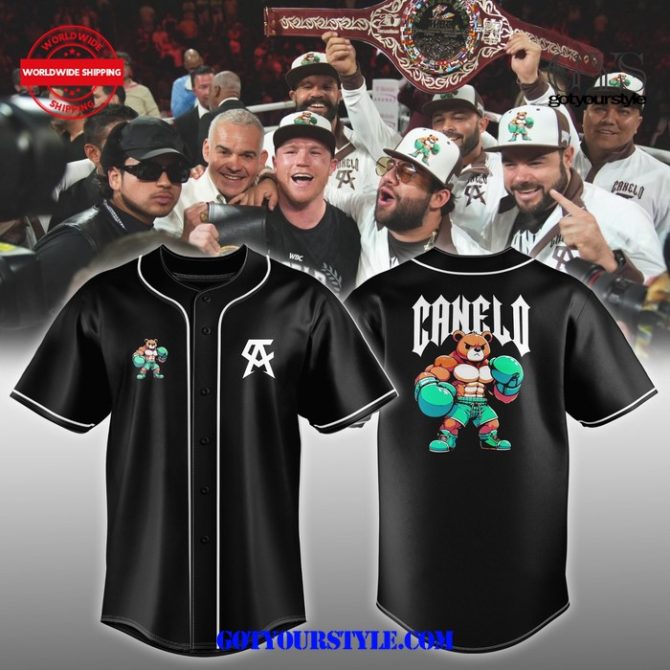 Limited Edition Boxing Bear Jersey – Stylish Black Sportswear For Fans