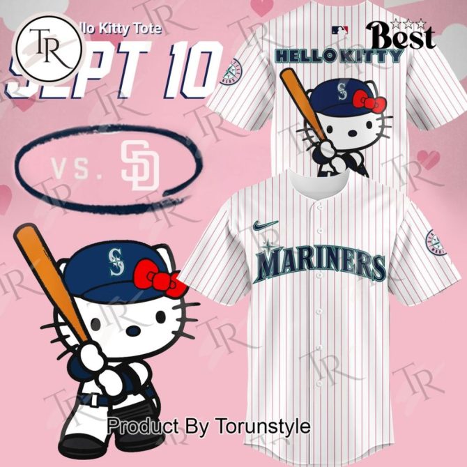 Hello Kitty Mariners Baseball Jersey - Limited Edition Collectible Gear
