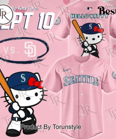 Limited Edition Hello Kitty Baseball Jersey - Cute Pink Seattle Design For Fans